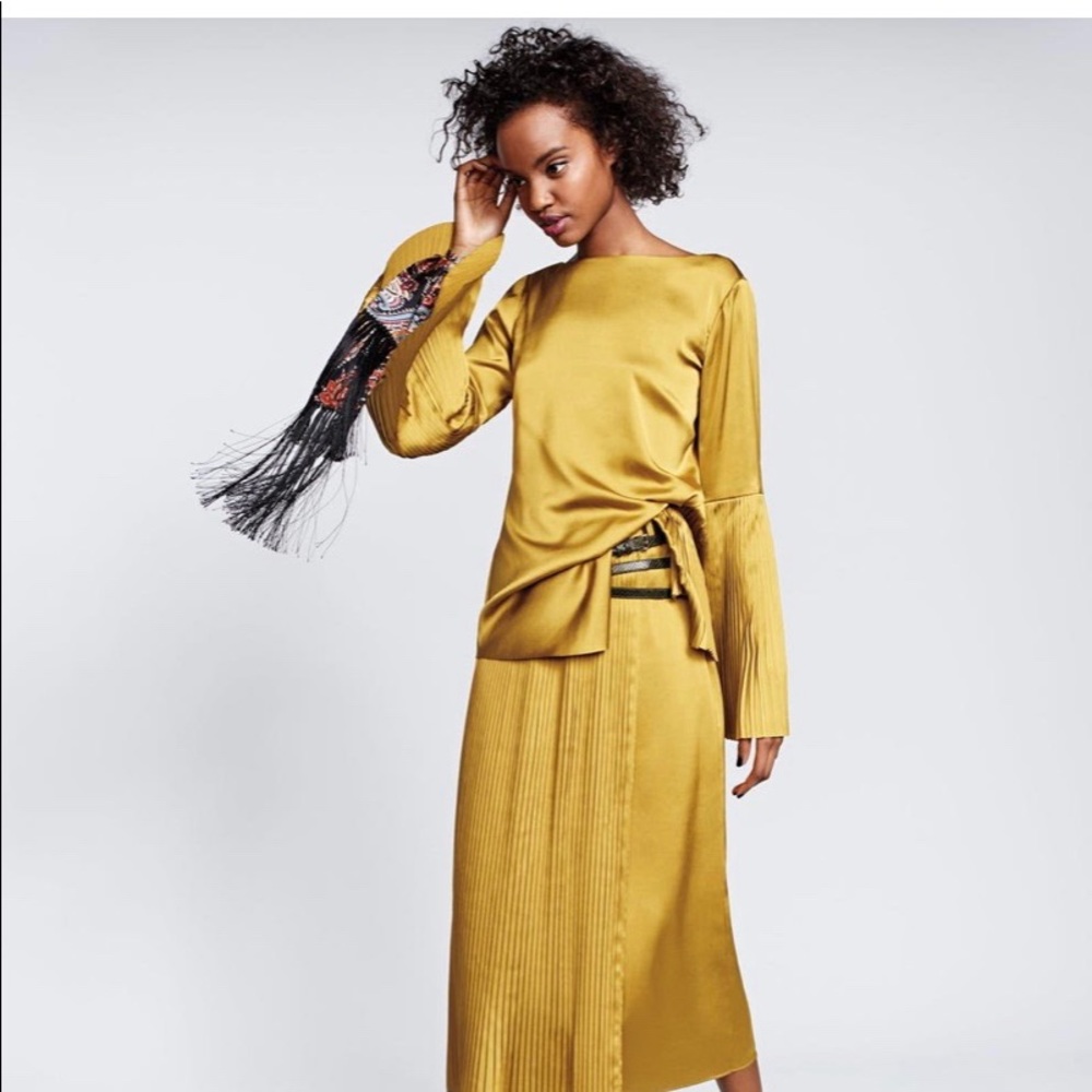 Banana Republic x Olivia Palermo Satin Top